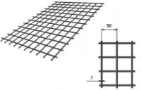 Сетка сварная 50х50х3 мм в картах 1х2м